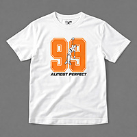99 Almost Perfect White Cotton Regular Fit T-Shirt