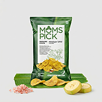 MOMS BANANA CHIPS SALTED YELLOW 18GM