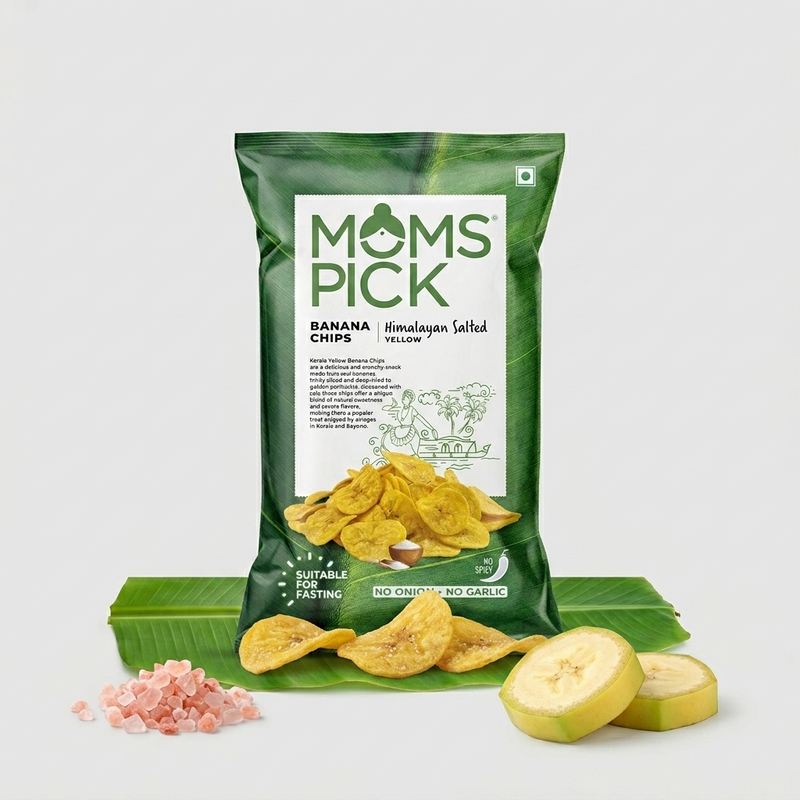MOMS BANANA CHIPS SALTED YELLOW 18GM