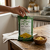 MOMS BANANA CHIPS SALTED YELLOW 18GM