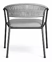 Costa Outdoor Accent Patio Weaving Chair Set of 2 Ivory White