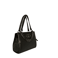 Noir Luxe Chain Shoulder Bag