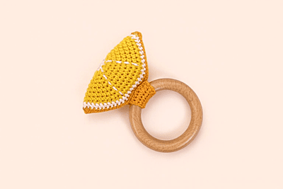 Lemon Crochet Teether Rattle Lemon Crochet Teether Rattle