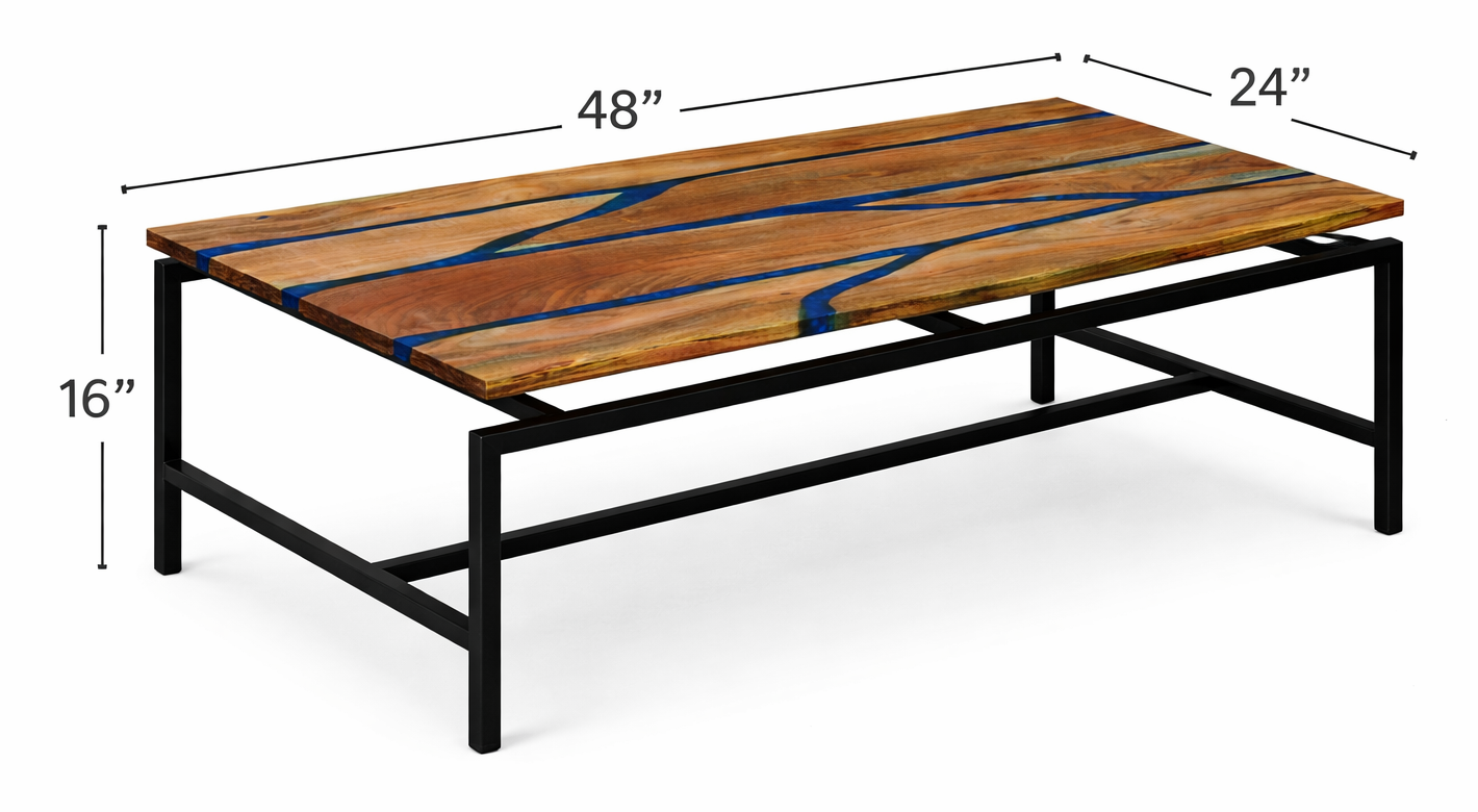 Marine Epoxy Coffee Table