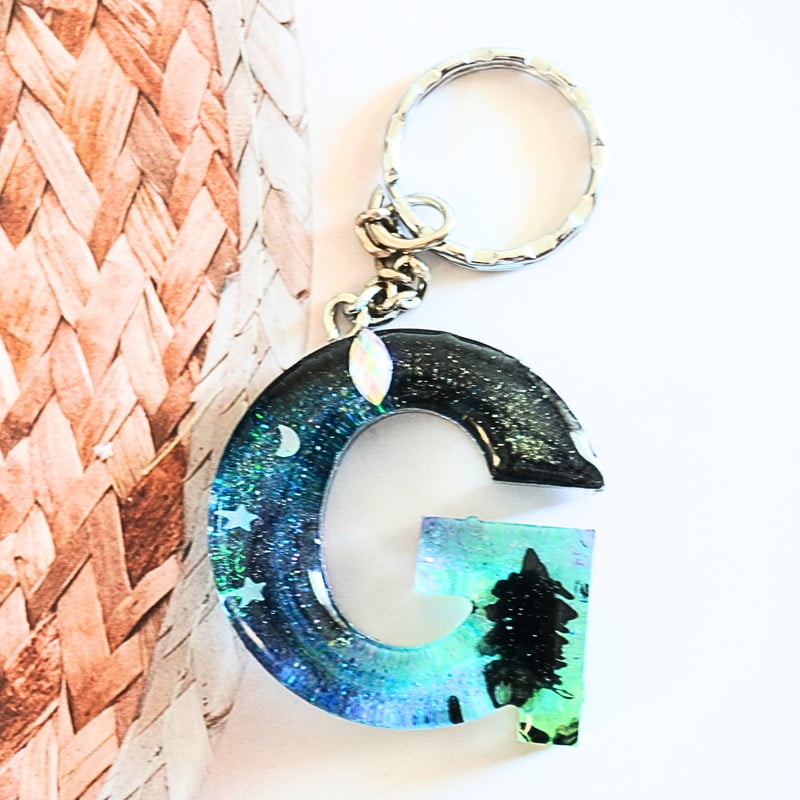 'G' ARORA INSPIRED LETTER KEYCHAIN(LKB00049) 'G' ARORA INSPIRED LETTER KEYCHAIN(LKB00049)