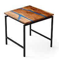Marine Epoxy End Table