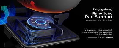 Slimmest Magnite 4 Burner Glass Hob Top Cooktop Manual Ignition