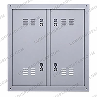 Grey V2 MS GI outdoor P6 LED cabinet 960 x 960 mm for 192 x 192 modules, with fans – Lumina