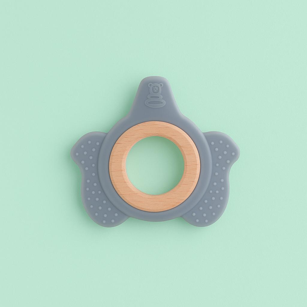 Elora Silicone & Wood Elephant Teether