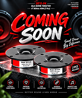 DE15-04 SILK DOME TWEETER 4" 8Ohms 40W (2 Pcs) DE15-04 SILK DOME TWEETER 4" 8Ohms 40W (2 Pcs)