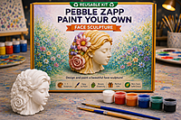 Reusable 3D Face Sculpture DIY Painting Kit – Paint Your Own Artistic Masterpiece