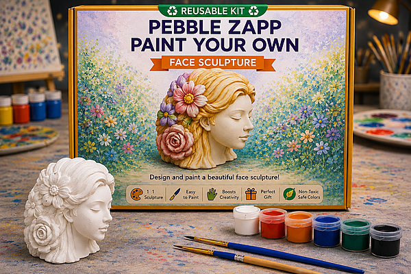 Reusable 3D Face Sculpture DIY Painting Kit – Paint Your Own Artistic Masterpiece