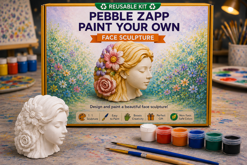 Reusable 3D Face Sculpture DIY Painting Kit – Paint Your Own Artistic Masterpiece