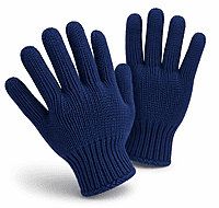 knitted hand gloves blue -35 gm