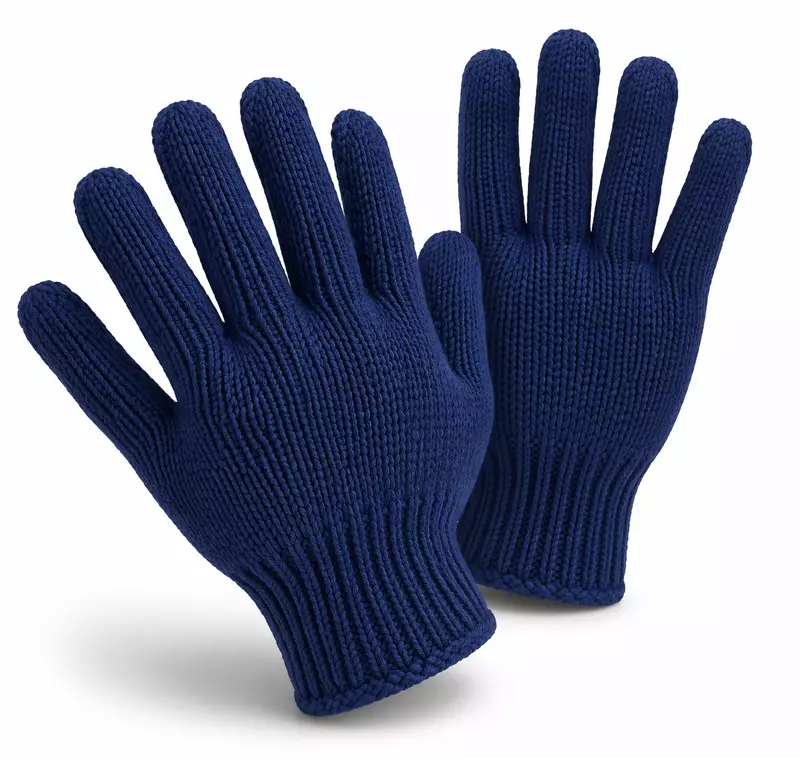 knitted hand gloves blue -35 gm