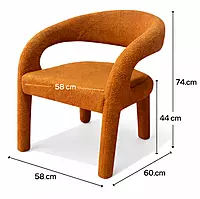 Delany Upholstered Boucle Dining Chair