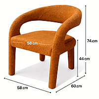 Delany Upholstered Boucle Dining Chair