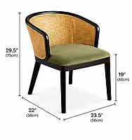 Rockwell Cane Arm Chair