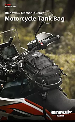 Rhinowalk 9L Motorcycle Mechanic Series Tank Bag - Hydration Bladder, Waterproof Gear Rhinowalk 9L Motorcycle Mechanic Series Tank Bag - Hydration Bladder, Waterproof Gear