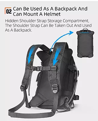 Rhinowalk 9L Motorcycle Mechanic Series Tank Bag - Hydration Bladder, Waterproof Gear Rhinowalk 9L Motorcycle Mechanic Series Tank Bag - Hydration Bladder, Waterproof Gear