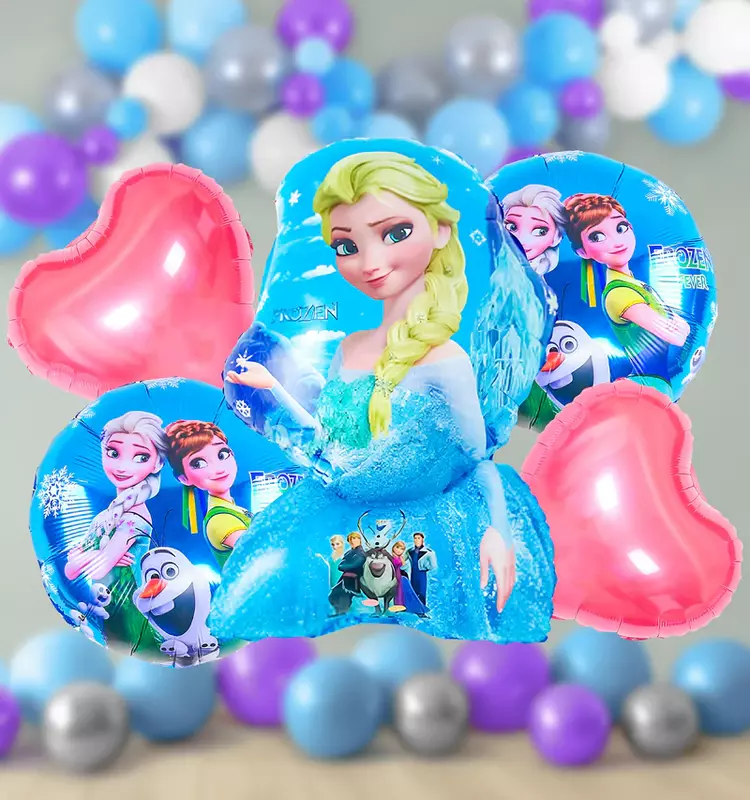Frozen Theme Foil Balloon Kit for B'Day décor