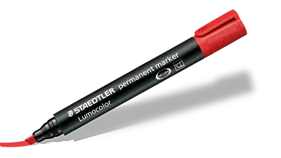 STAEDTLER 352 02 PERMANENT MARKER RED