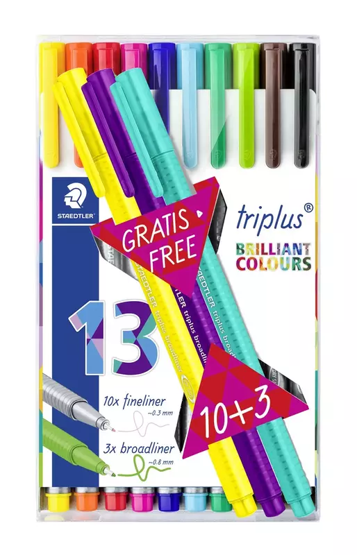 STA 334 TB 13 TRIPLUS FINELINER SET 13 STA 334 TB 13 TRIPLUS FINELINER SET 13