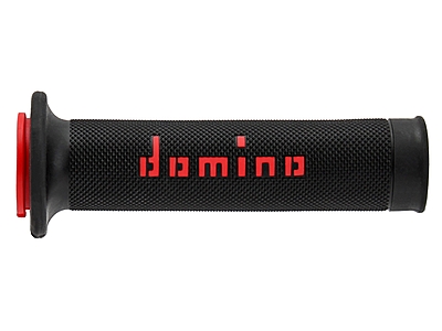 Domino A010 Black/Red Road-Racing Grips