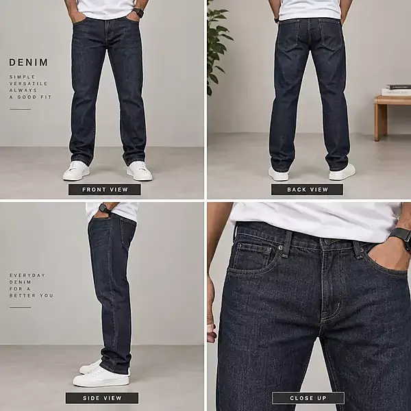 Midnight Indigo Classic Straight-Fit Denim Jeans