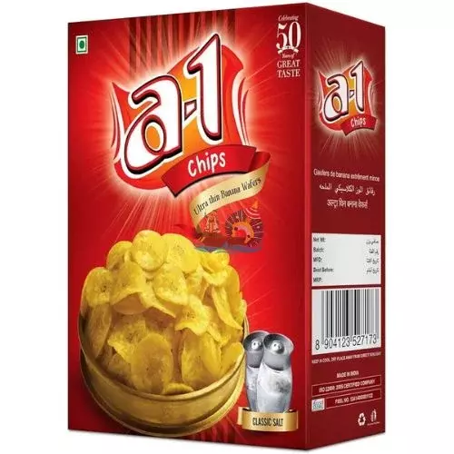 A1 Chips / Ultra Thin Banana Wafers- 180g