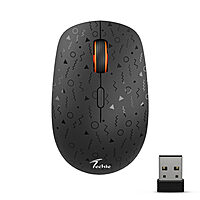 Techie Amber Wireless Mouse (Black)