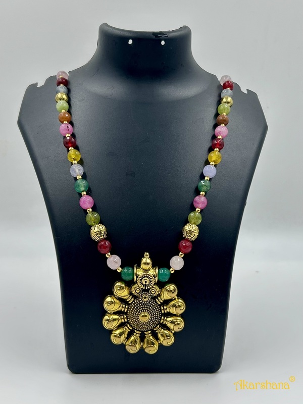 Multi Colour Agate Beads Mala A1HJ00012