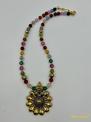 Multi Colour Agate Beads Mala A1HJ00012