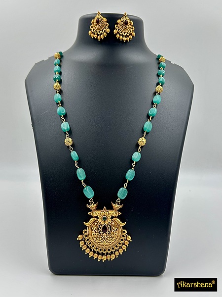 Semiprecious Monalisa Beads Mala A1HJ00030A