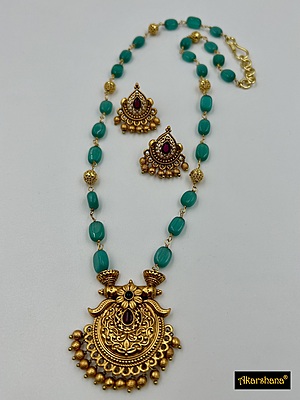 Semiprecious Monalisa Beads Mala A1HJ00030A