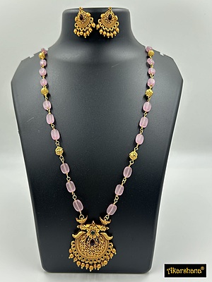 Semiprecious Monalisa Beads Mala A1HJ00030E