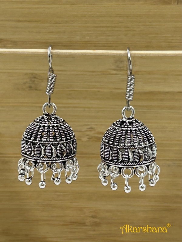 Oxidised Jhumka with Ghungroo A1OJ00051