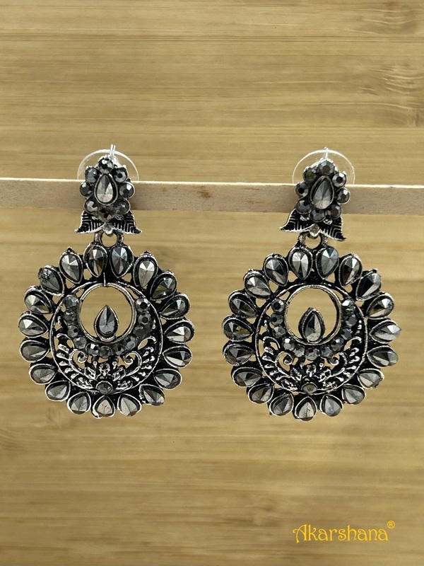 Black Kundan Dangles A1TJ00004