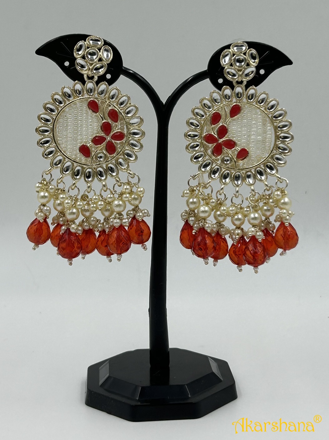 Light Gold multiline BeadDrop Dangles A1TJ00021C Light Gold multiline BeadDrop Dangles A1TJ00021C