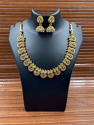 Antique Mango Necklace with Jhumka A1TJ00074
