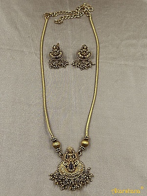 Antique Lakshmi Chain Mala Set A1TJ00076