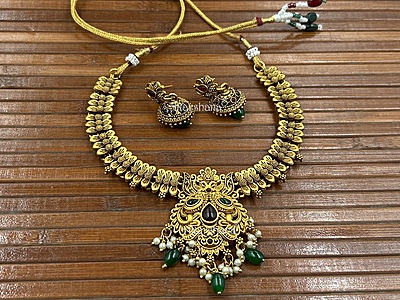 Antique Necklace with Jhumka A1TJ00085