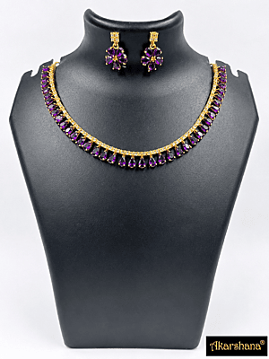 Drop Stone Necklace Set A1TJ00272F