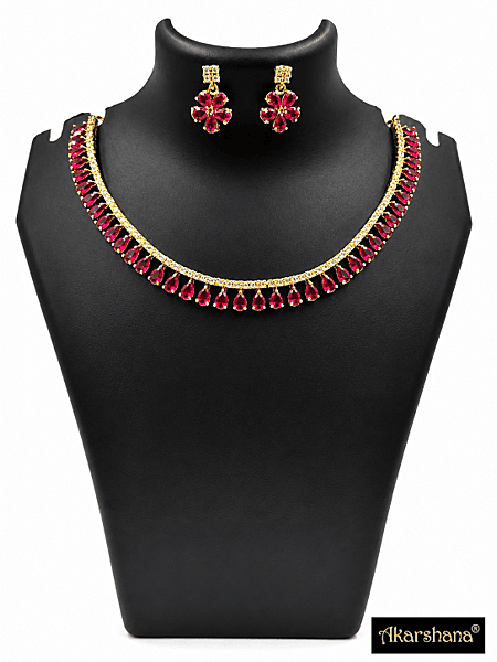 Drop Stone Necklace Set A1TJ00272I Drop Stone Necklace Set A1TJ00272I
