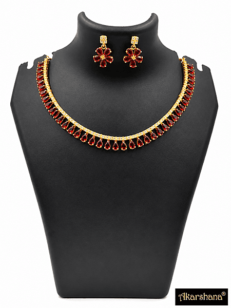 Drop Stone Necklace Set A1TJ00272K Drop Stone Necklace Set A1TJ00272K