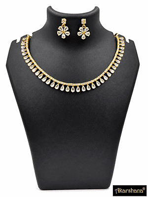 Drop Stone Necklace Set A1TJ00272L