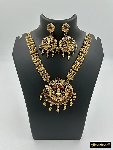 Lakshmi Necklace with Earring A1TJ00275