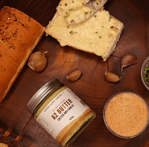 A2 Cow Milk Butter (Chives & Garlic) 125 Gms