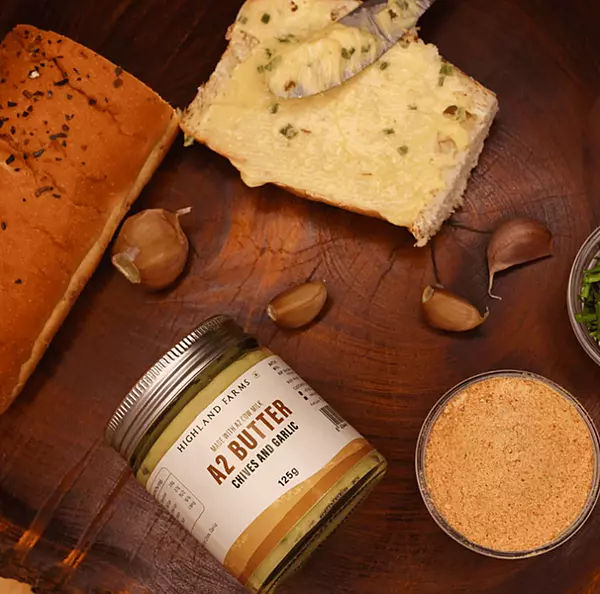 A2 Cow Milk Butter (Chives & Garlic) 125 Gms