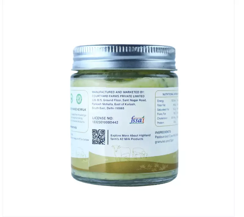 A2 Cow Milk Butter (Chives & Garlic) 125 Gms